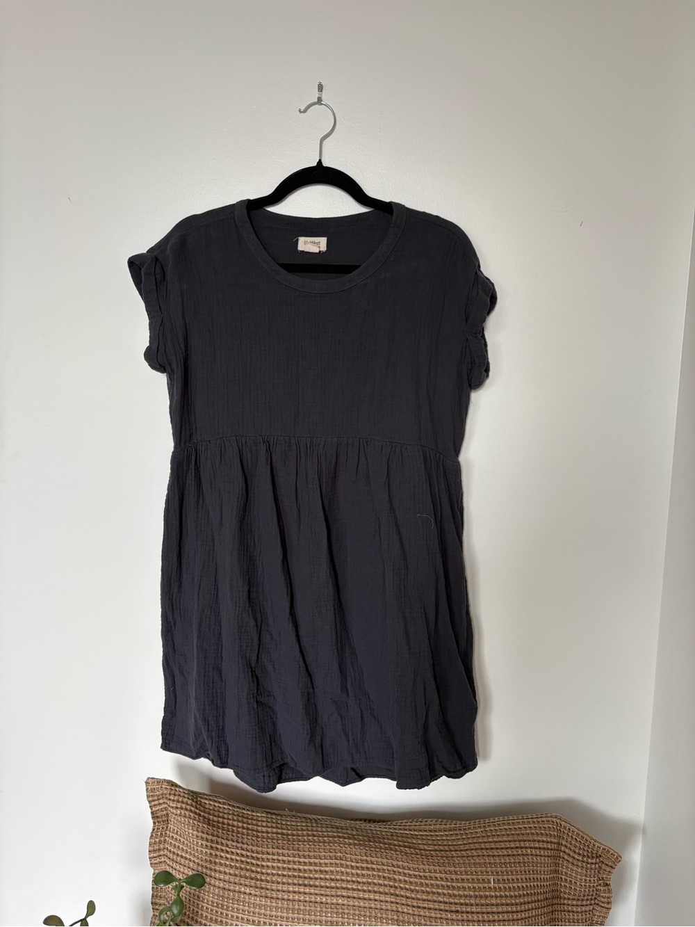 UpWest Gauze Navy Mini Dress